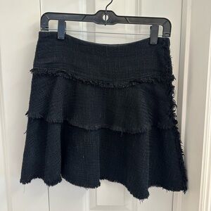 IRO Black Cotton Tweed skirt gently worn
